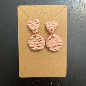 Handmade clay polymer earrings.